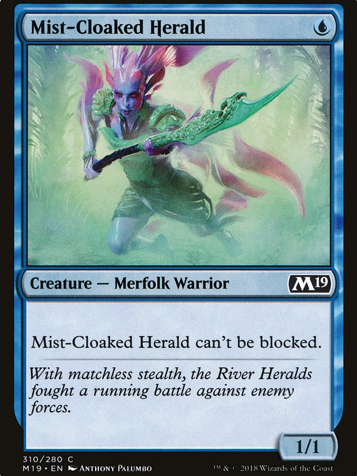 Mist-Cloaked Herald (Core Set 2019) 1
