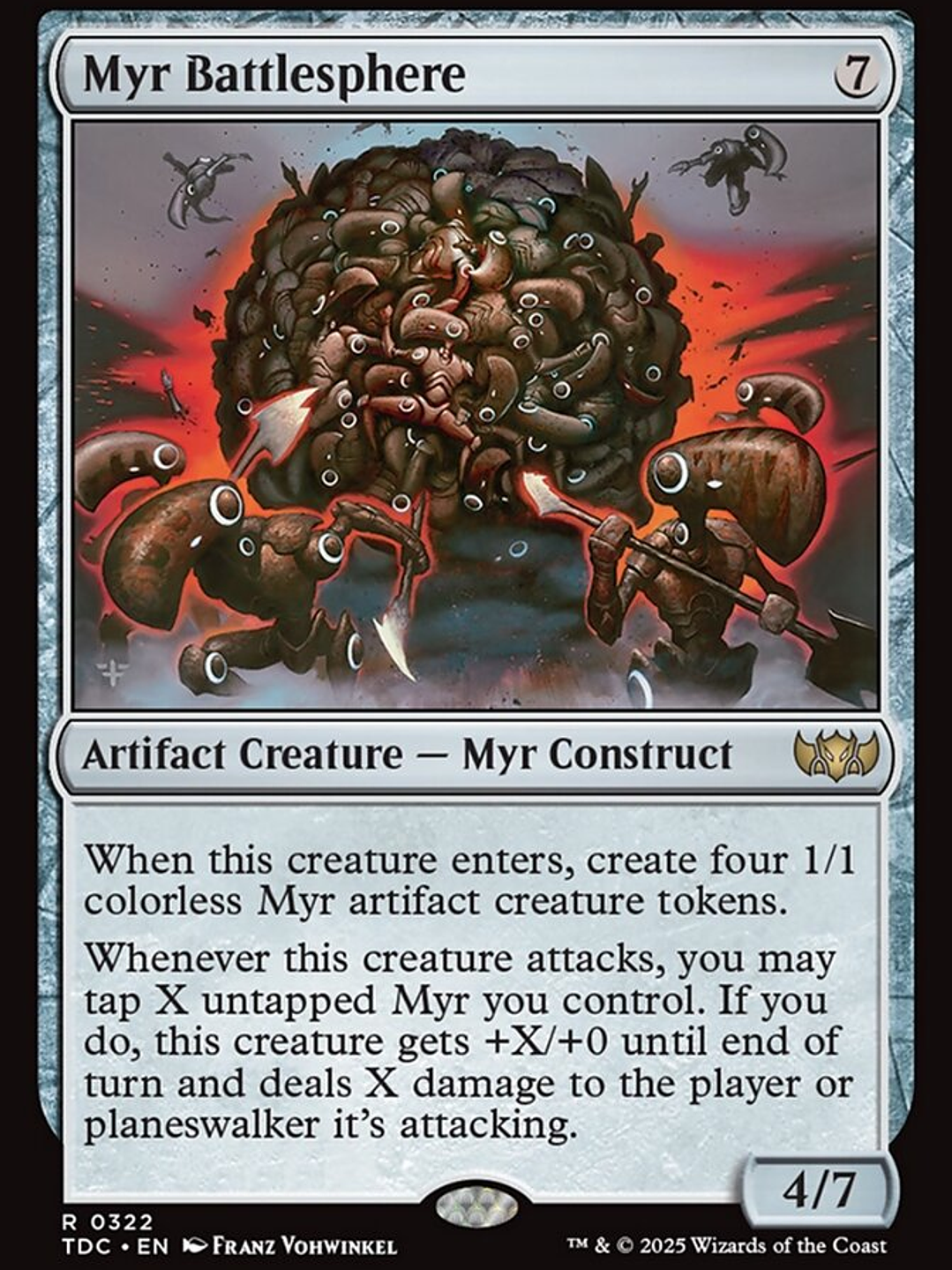 Myr Battlesphere (Tarkir: Dragonstorm Commander) 1