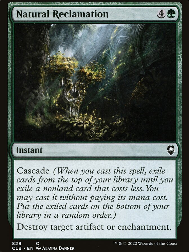 Natural Reclamation (Commander Legends: Battle for Baldur's Gate) 1