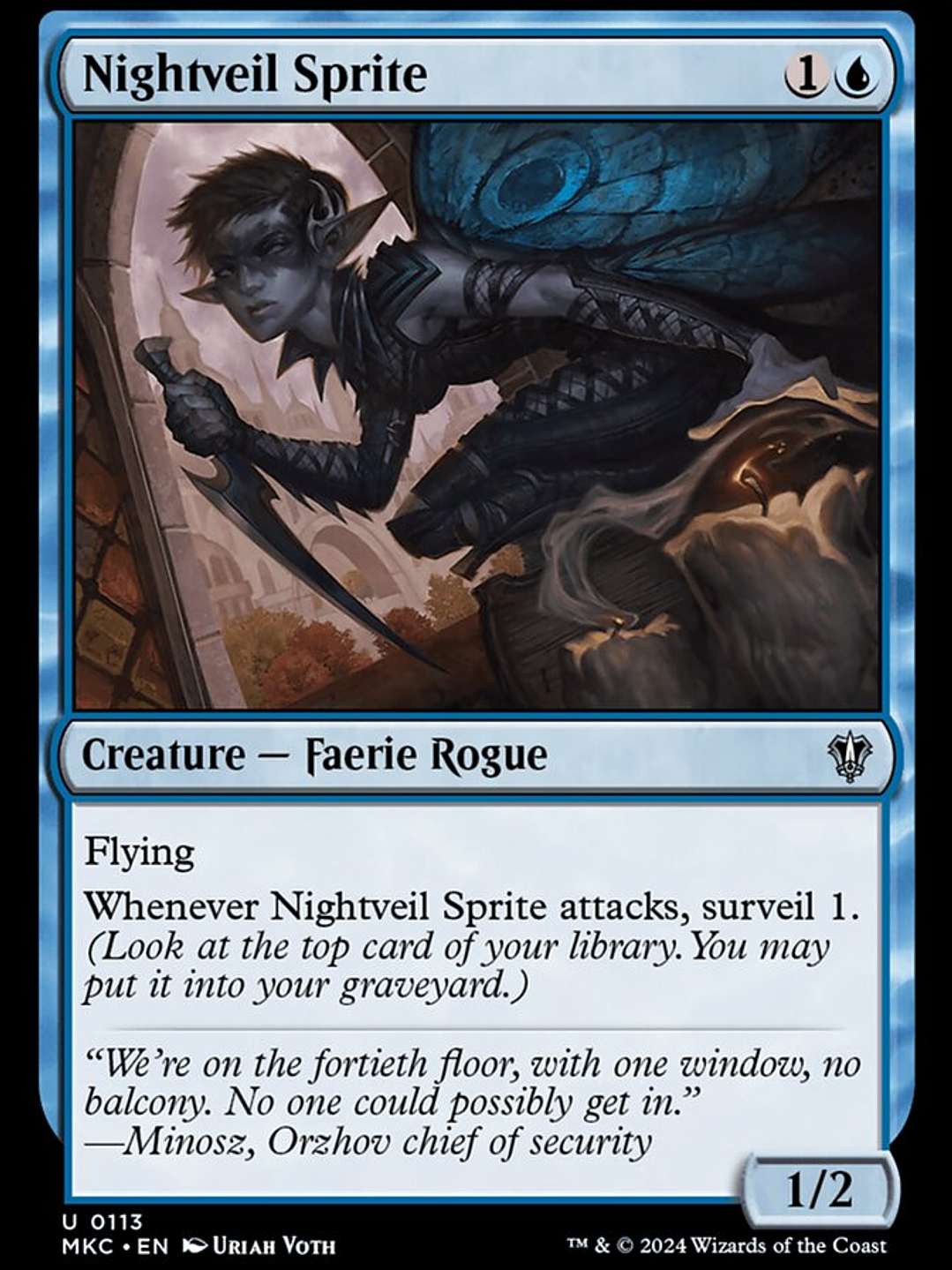 Nightveil Sprite (Murders at Karlov Manor Commander) 1