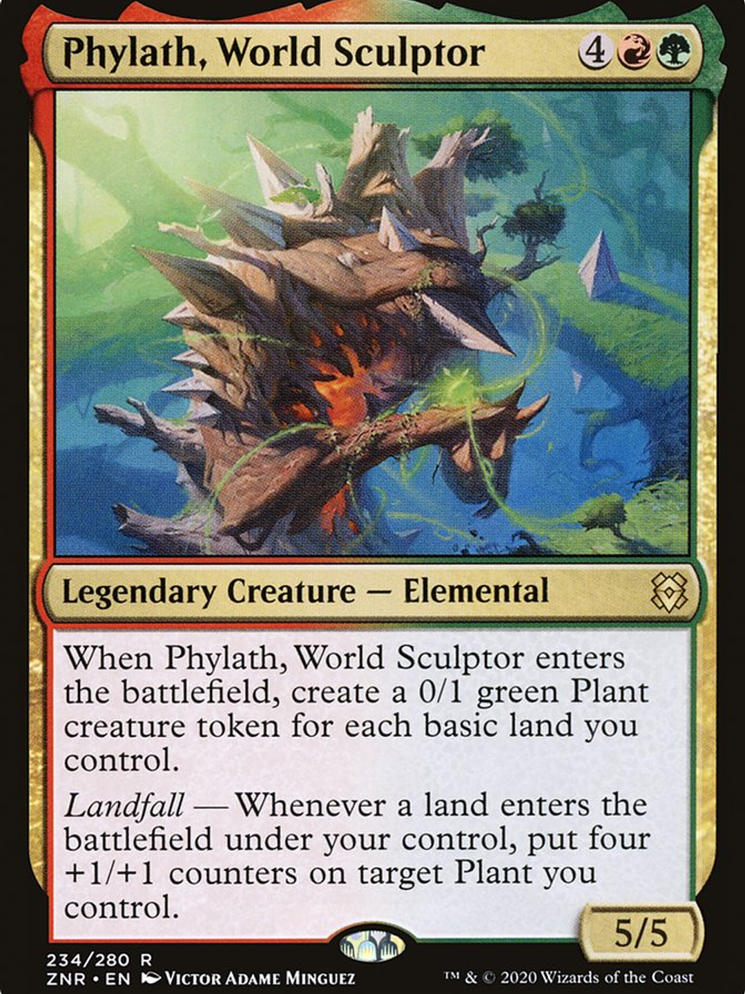 Phylath, World Sculptor (Zendikar Rising) 1