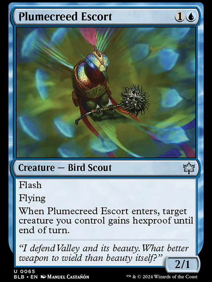 Plumecreed Escort (Bloomburrow) 1