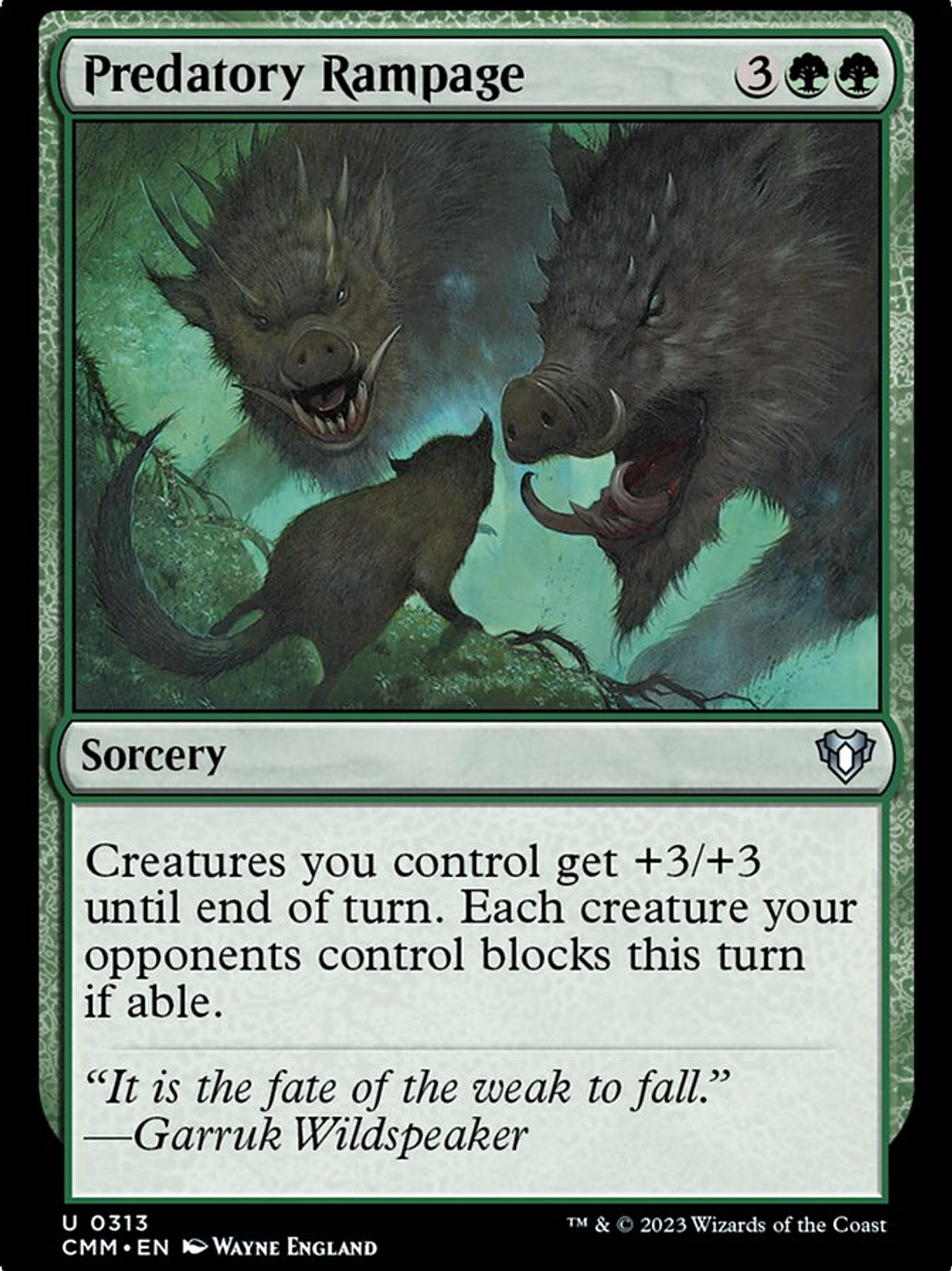 Predatory Rampage (Commander Masters) 1