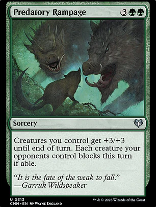Predatory Rampage (Commander Masters)