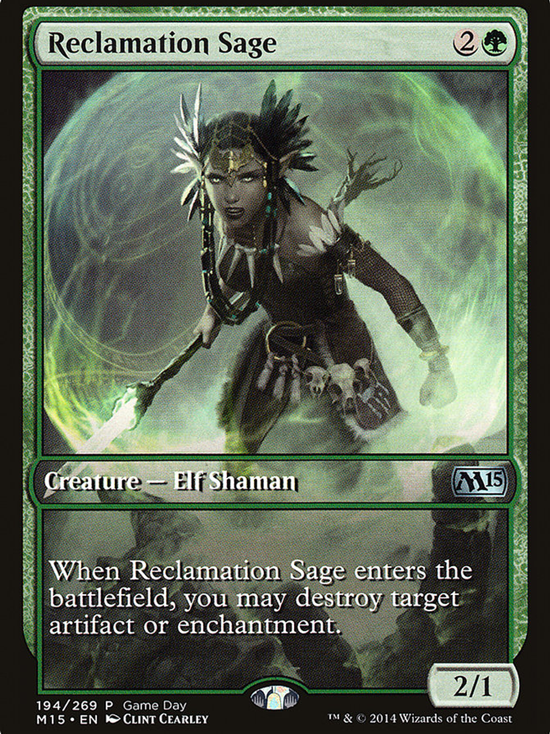 Reclamation Sage (Magic 2015 Promos) 1