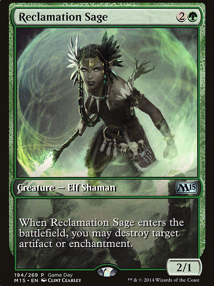 Reclamation Sage (Magic 2015 Promos) 1