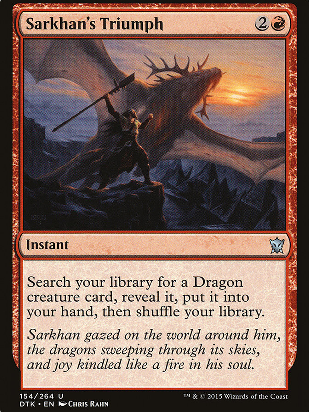Sarkhan's Triumph (Dragons of Tarkir) 1