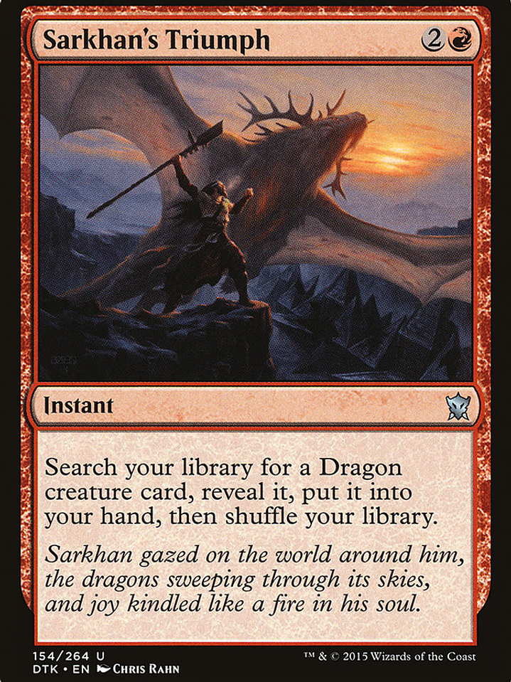 Sarkhan's Triumph (Dragons of Tarkir) 1
