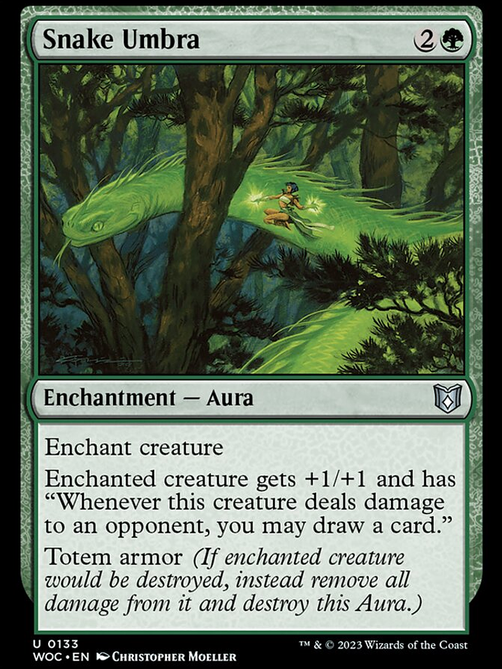 Snake Umbra (Wilds of Eldraine Commander) 1