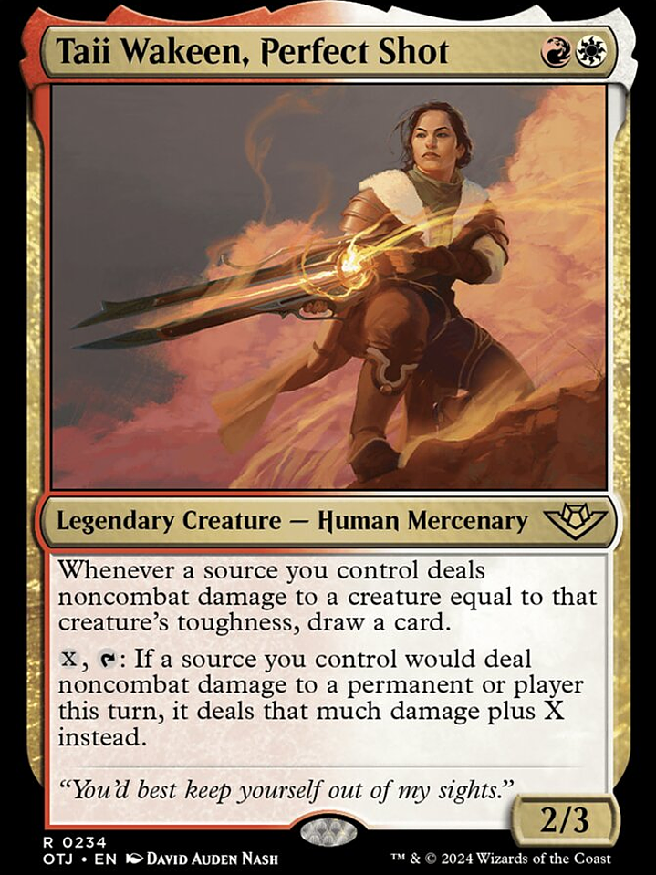 Taii Wakeen, Perfect Shot (Outlaws of Thunder Junction) 1