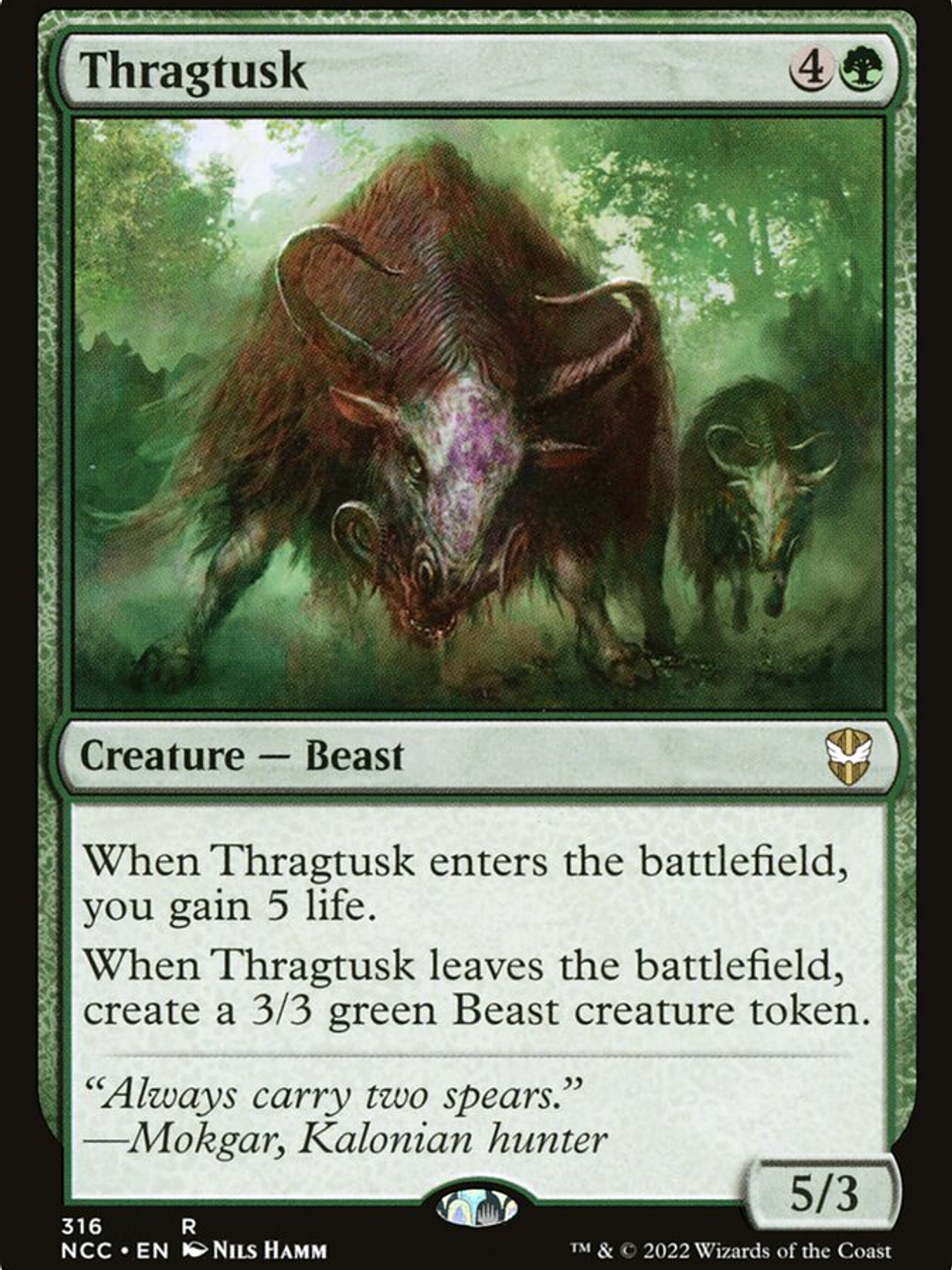 Thragtusk (New Capenna Commander) 1