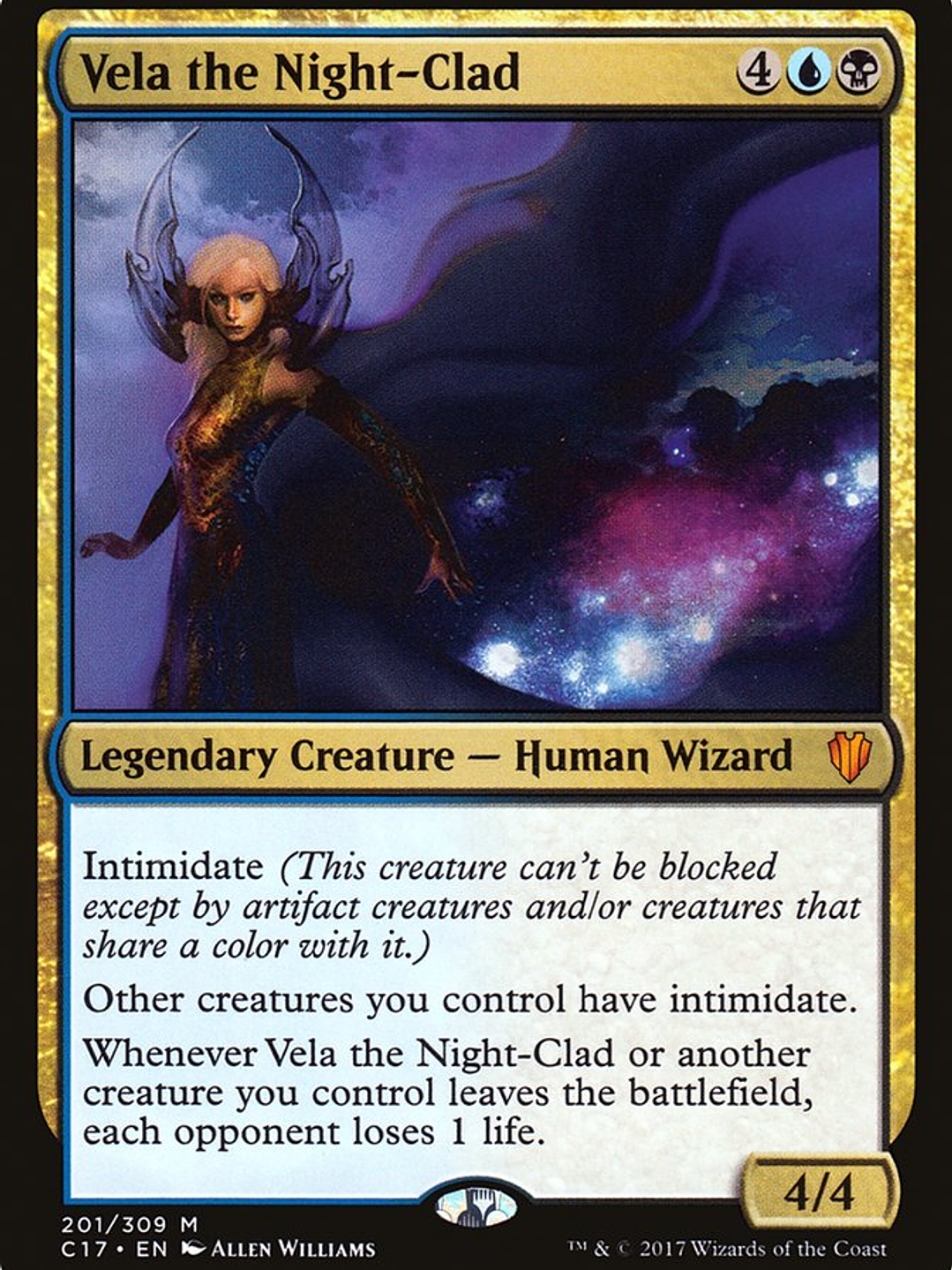 Vela the Night-Clad (Commander 2017) 1