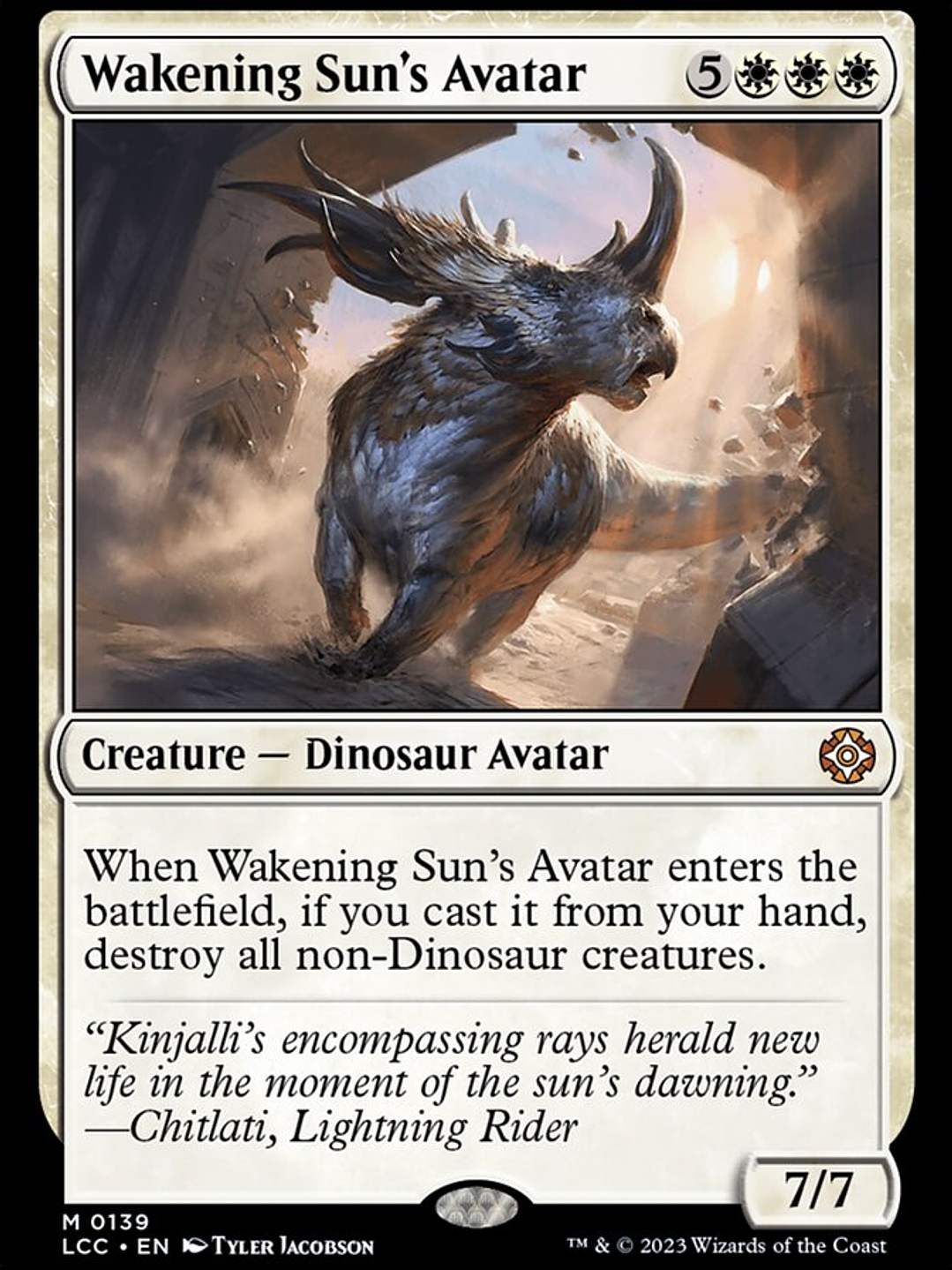 Wakening Sun's Avatar (The Lost Caverns of Ixalan Commander) 1