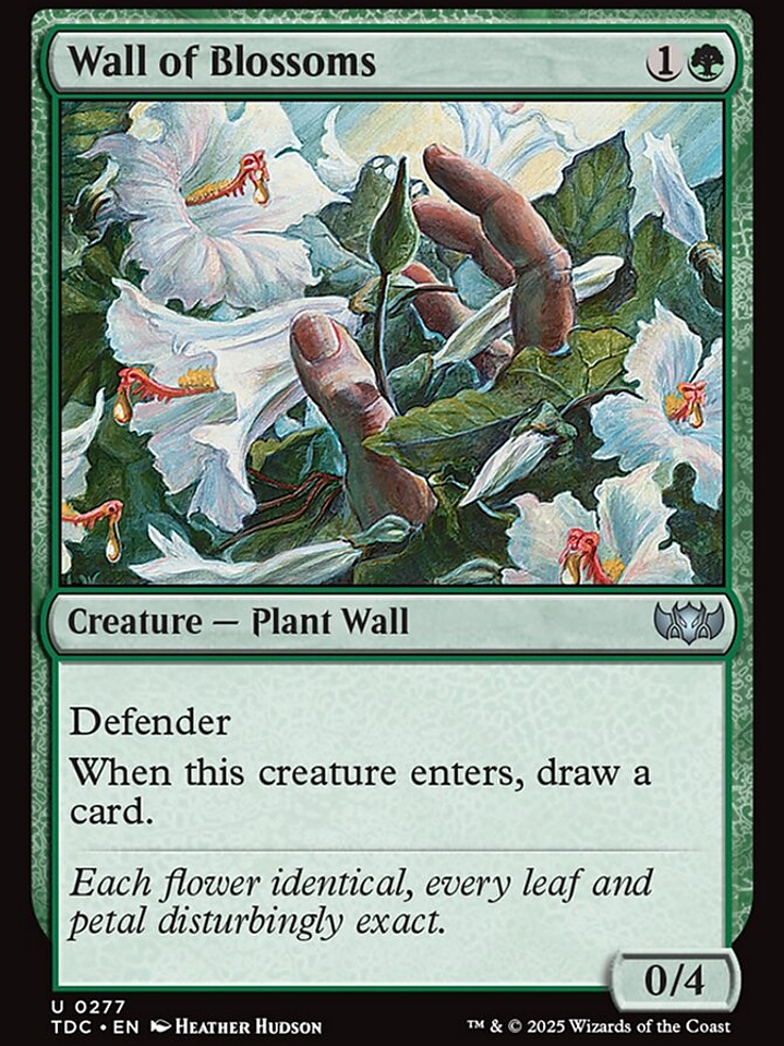 Wall of Blossoms (Tarkir: Dragonstorm Commander) 1