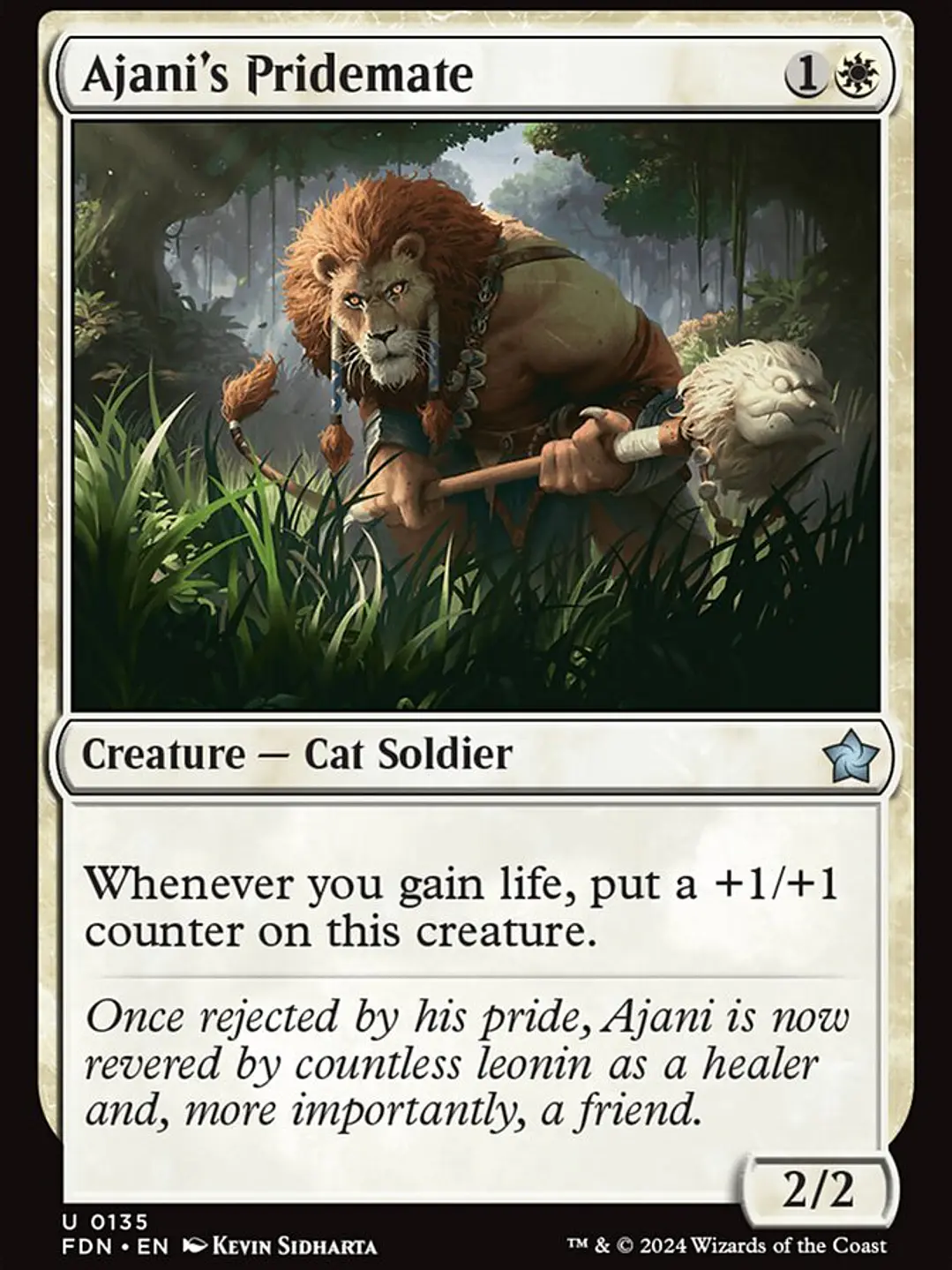 Ajani's Pridemate (Foundations) 1