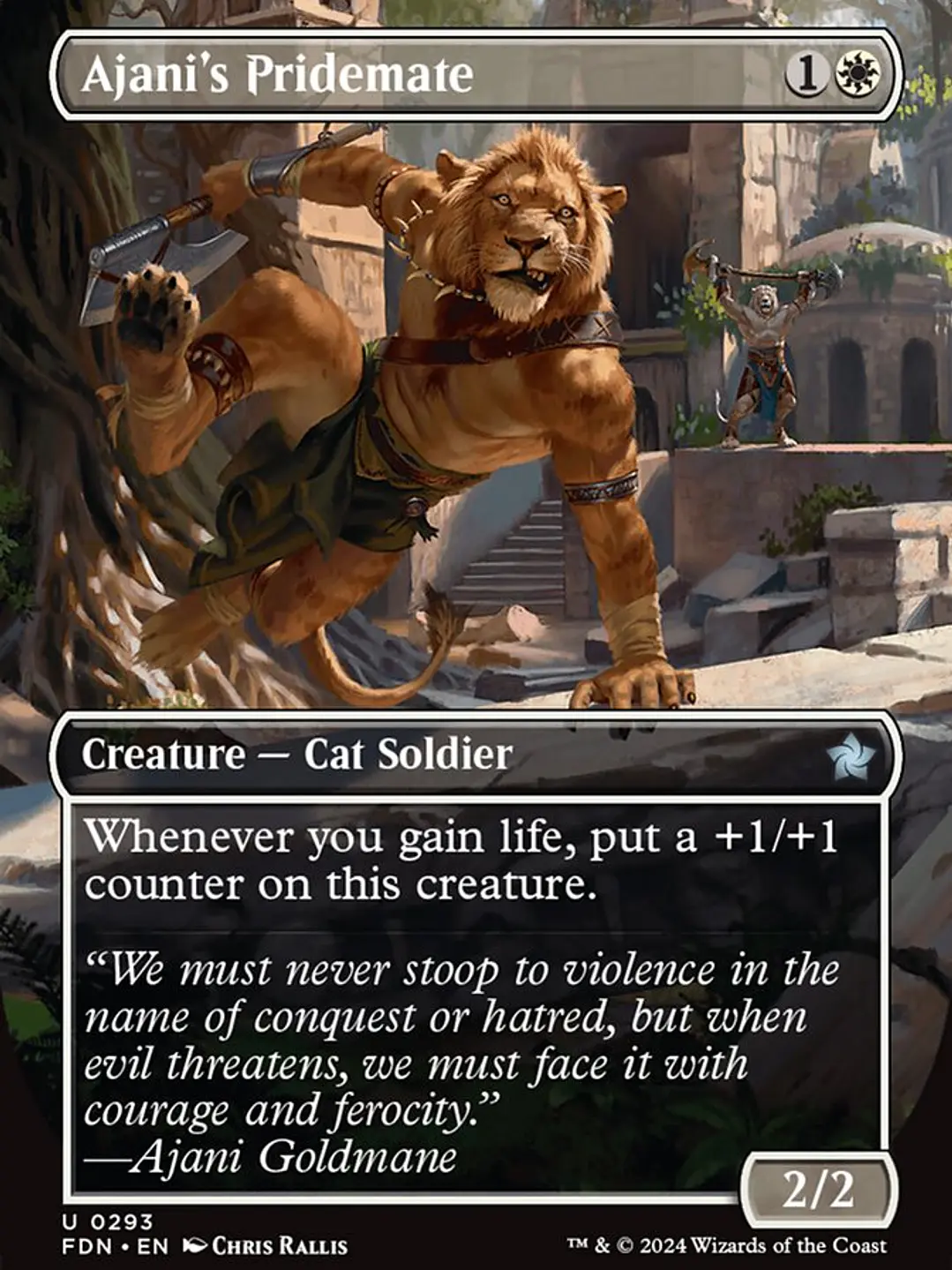 Ajani's Pridemate (Foundations) 1