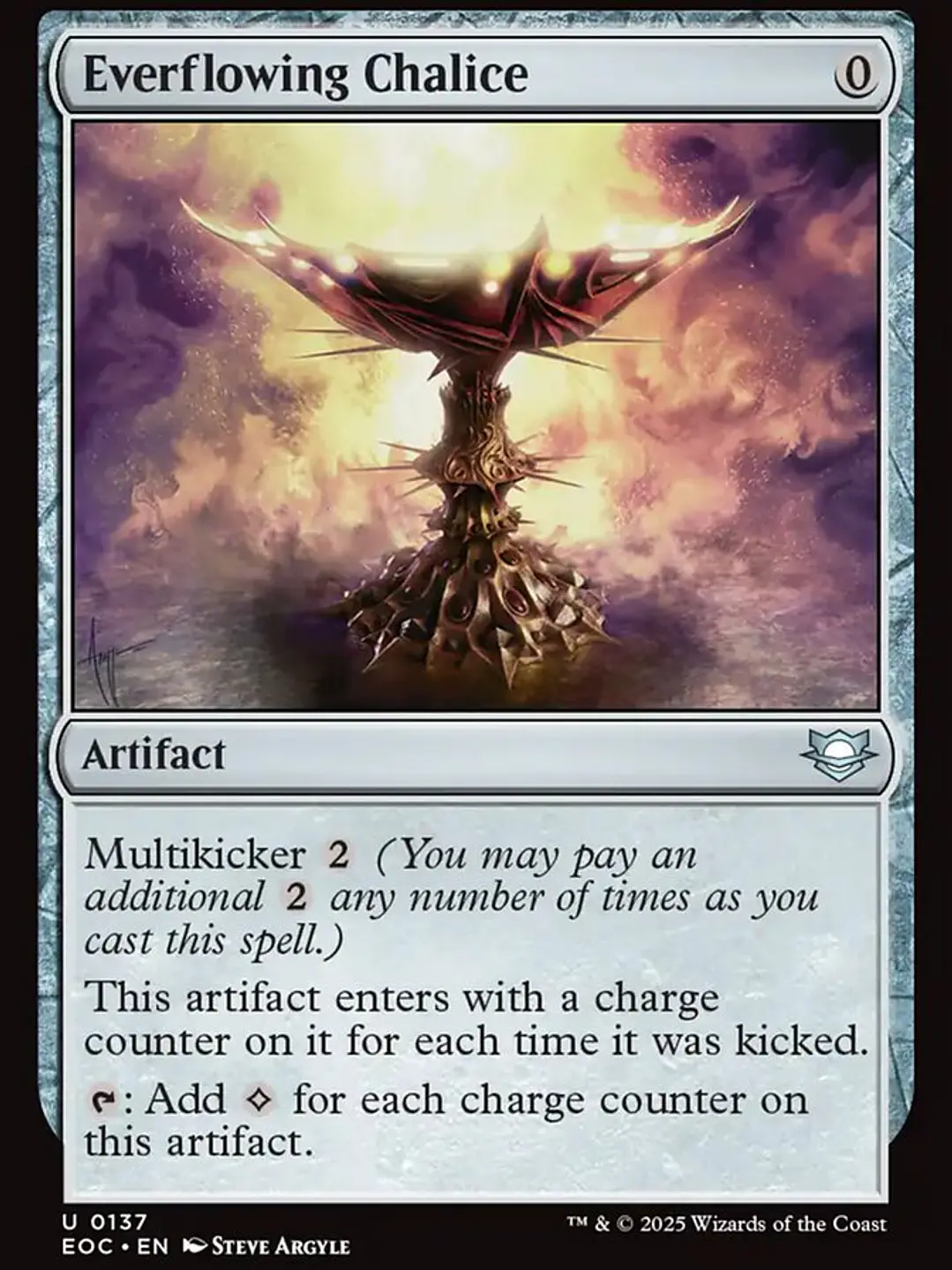 Everflowing Chalice (Edge of Eternities Commander) 1