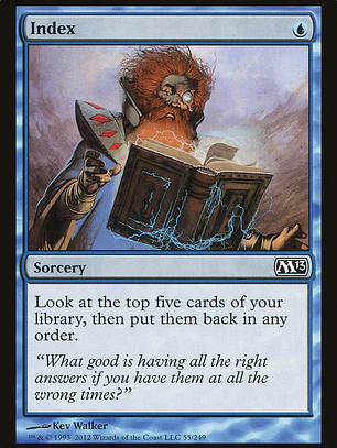 Index (Magic 2013)