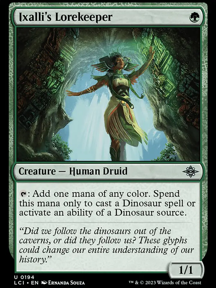 Ixalli's Lorekeeper (The Lost Caverns of Ixalan) 1