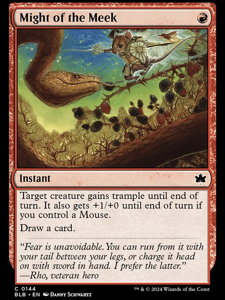 Might of the Meek (Bloomburrow) 1