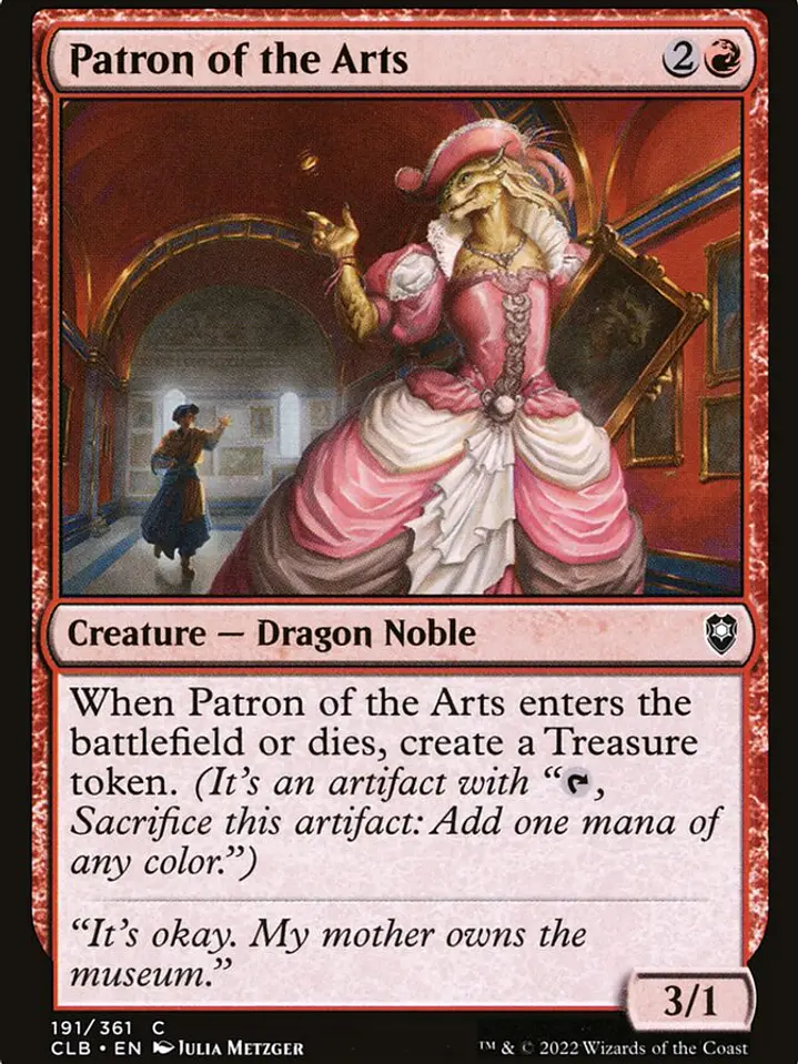 Patron of the Arts (Commander Legends: Battle for Baldur's Gate) 1