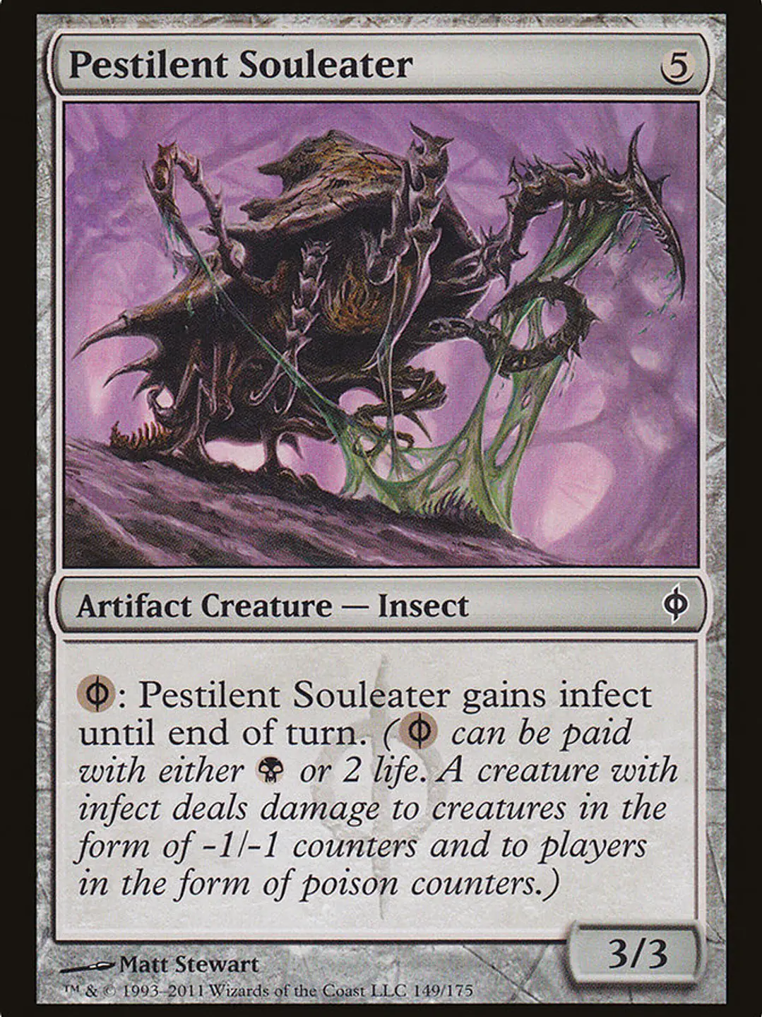 Pestilent Souleater (New Phyrexia) 1