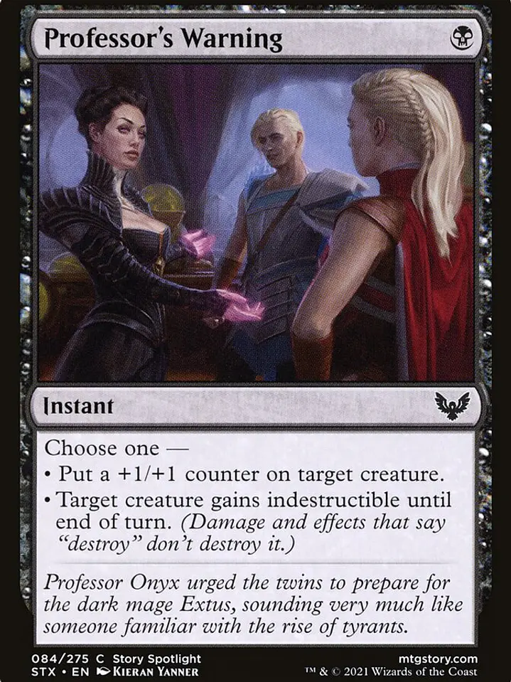 Professor's Warning (Strixhaven: School of Mages) 1