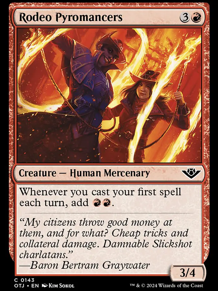 Rodeo Pyromancers (Outlaws of Thunder Junction) 1