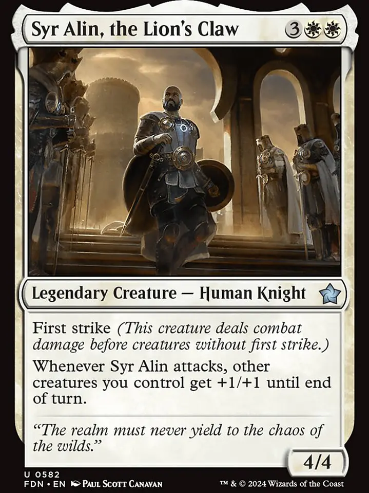 Syr Alin, the Lion's Claw (Foundations) 1