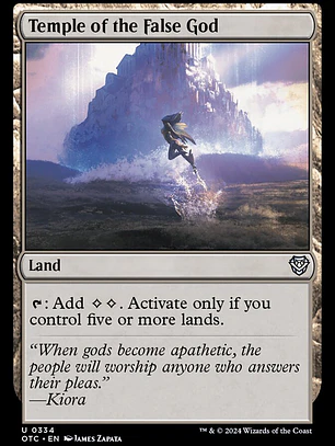 Temple of the False God (Outlaws of Thunder Junction Commander)