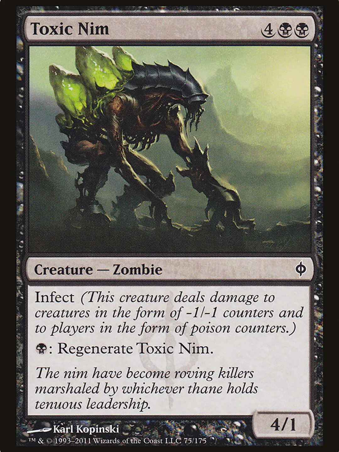 Toxic Nim (New Phyrexia) 1