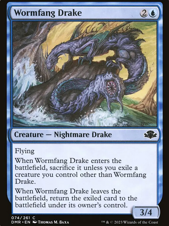 Wormfang Drake (Dominaria Remastered) 1