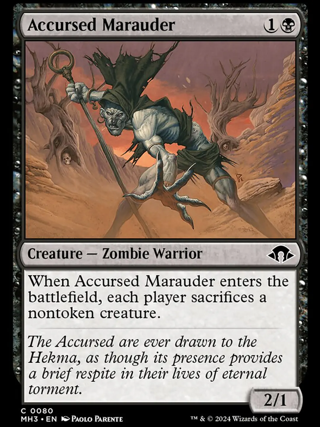 Accursed Marauder (Modern Horizons 3) 1