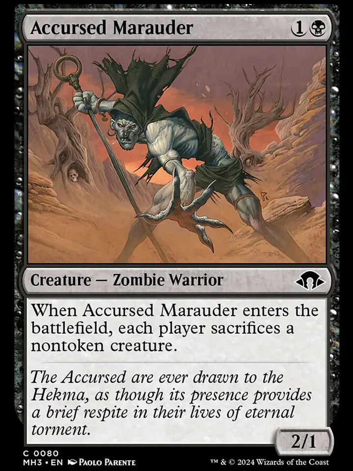 Accursed Marauder (Modern Horizons 3) 1