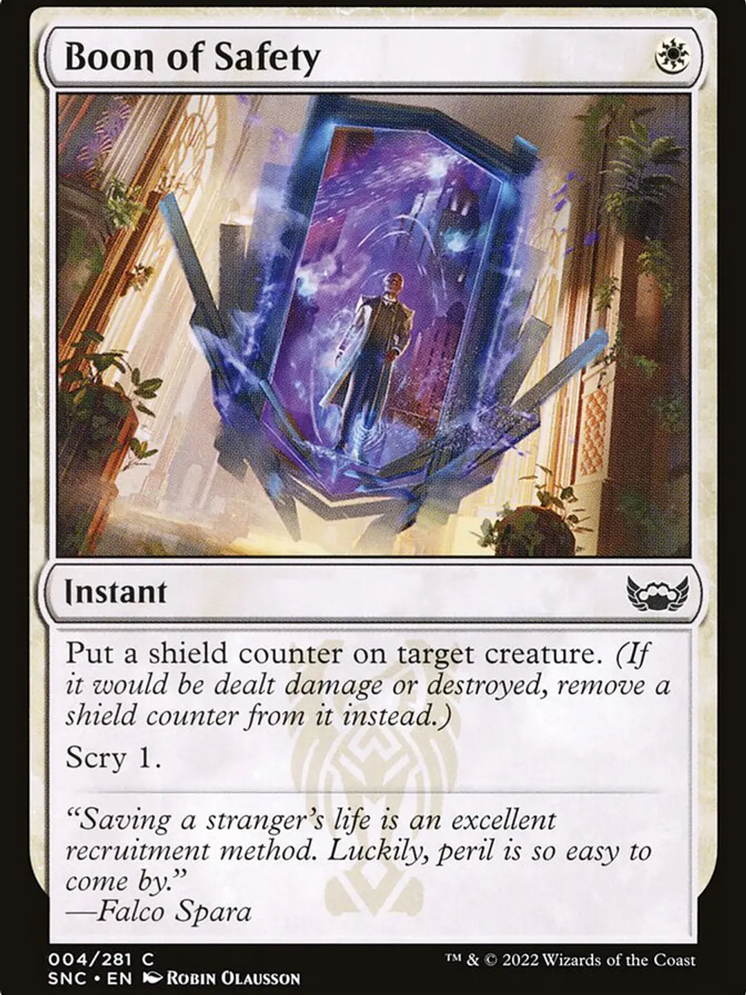 Boon of Safety (Streets of New Capenna) 1