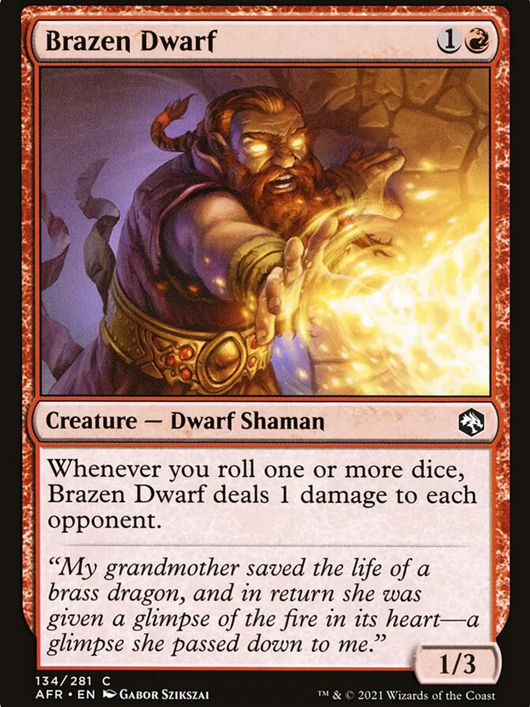 Brazen Dwarf (Adventures in the Forgotten Realms) 1