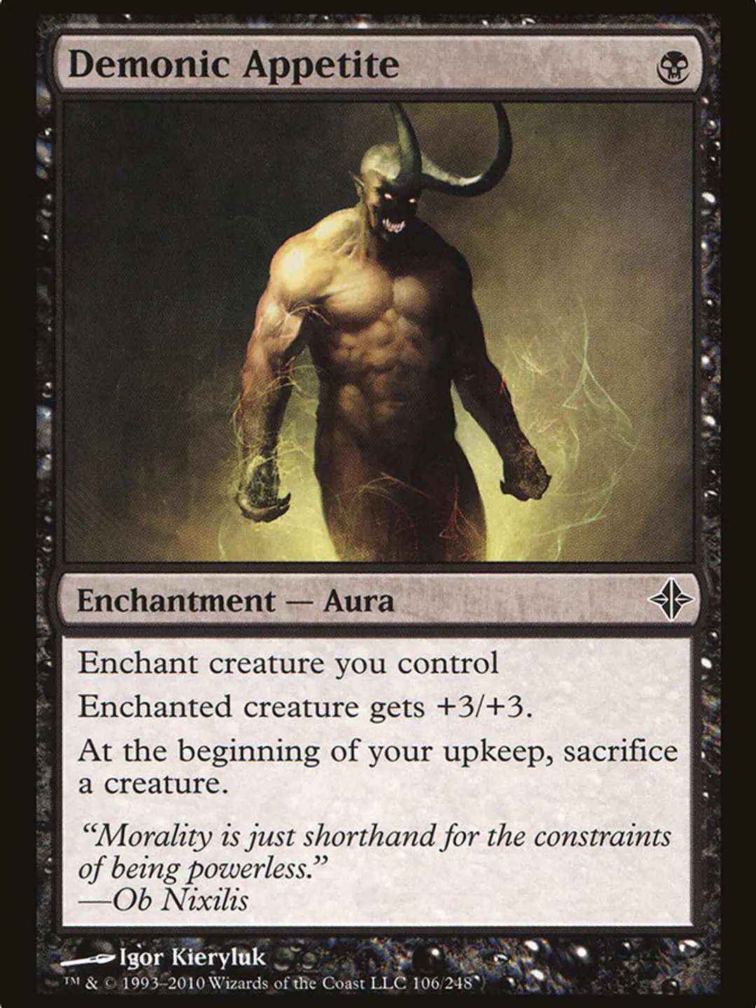 Demonic Appetite (Rise of the Eldrazi) 1