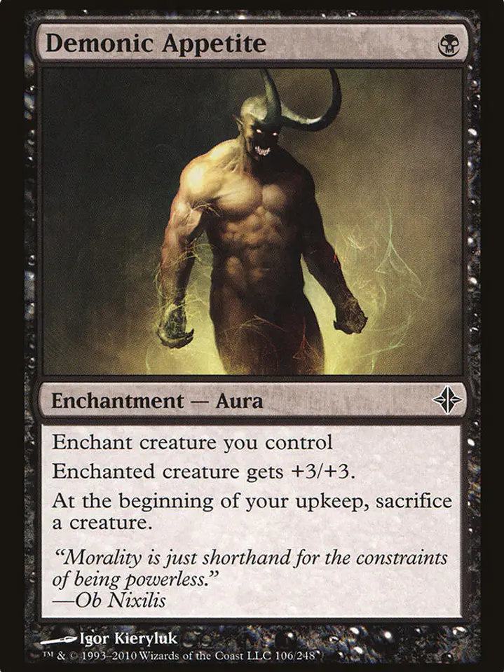 Demonic Appetite (Rise of the Eldrazi) 1