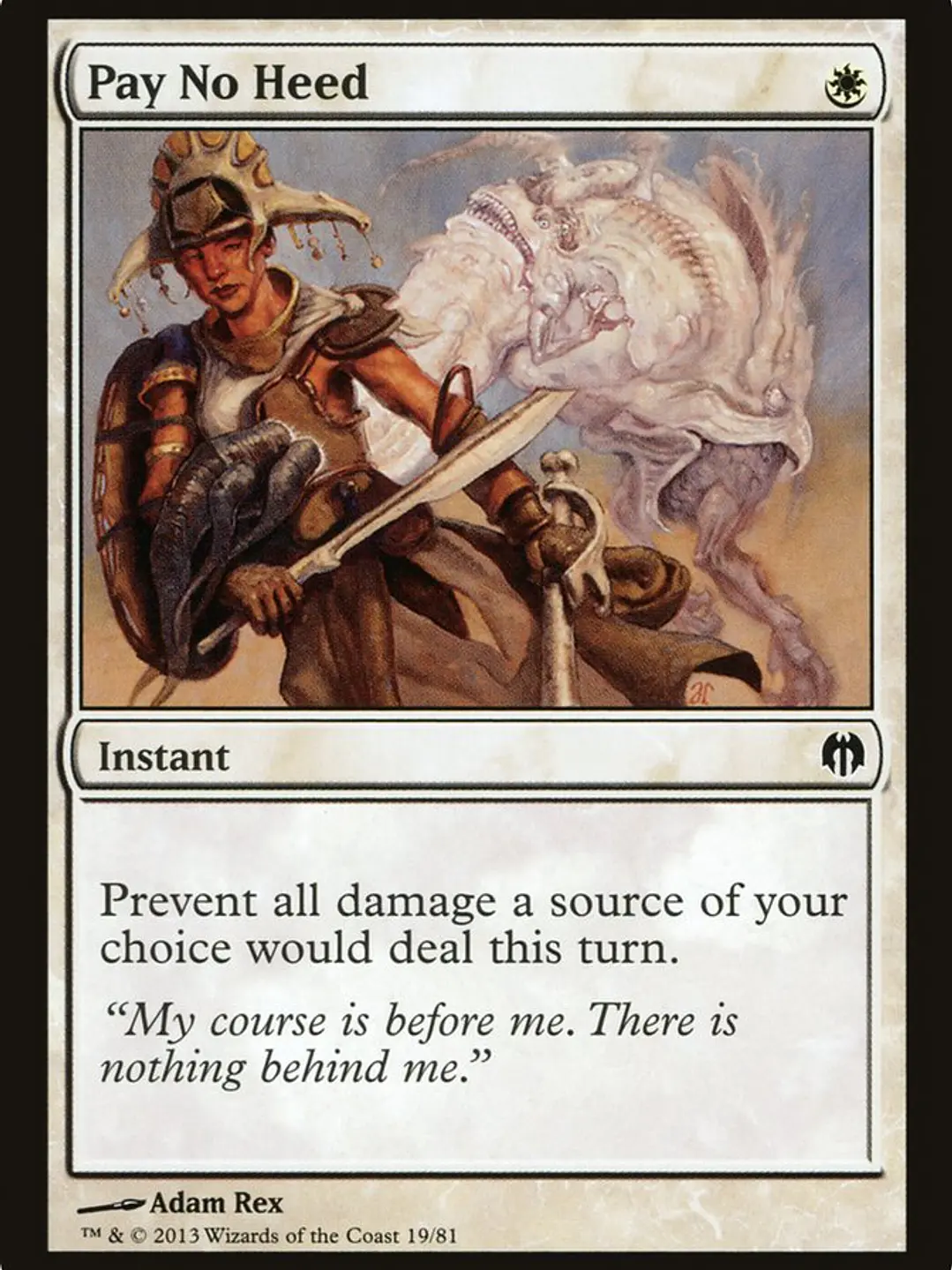 Pay No Heed (Duel Decks: Heroes vs. Monsters) 1