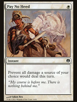 Pay No Heed (Duel Decks: Heroes vs. Monsters)
