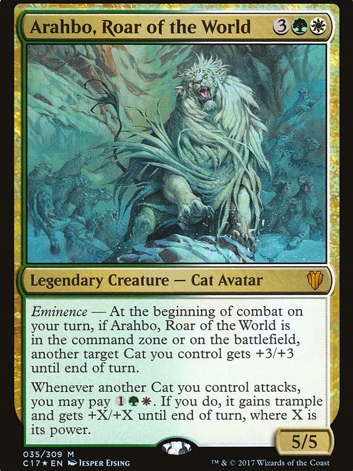 Arahbo, Roar of the World (Commander 2017) 1
