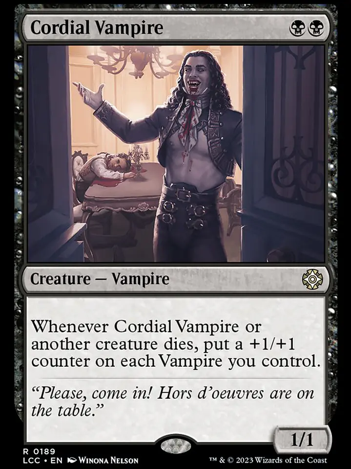 Cordial Vampire (The Lost Caverns of Ixalan Commander) 1