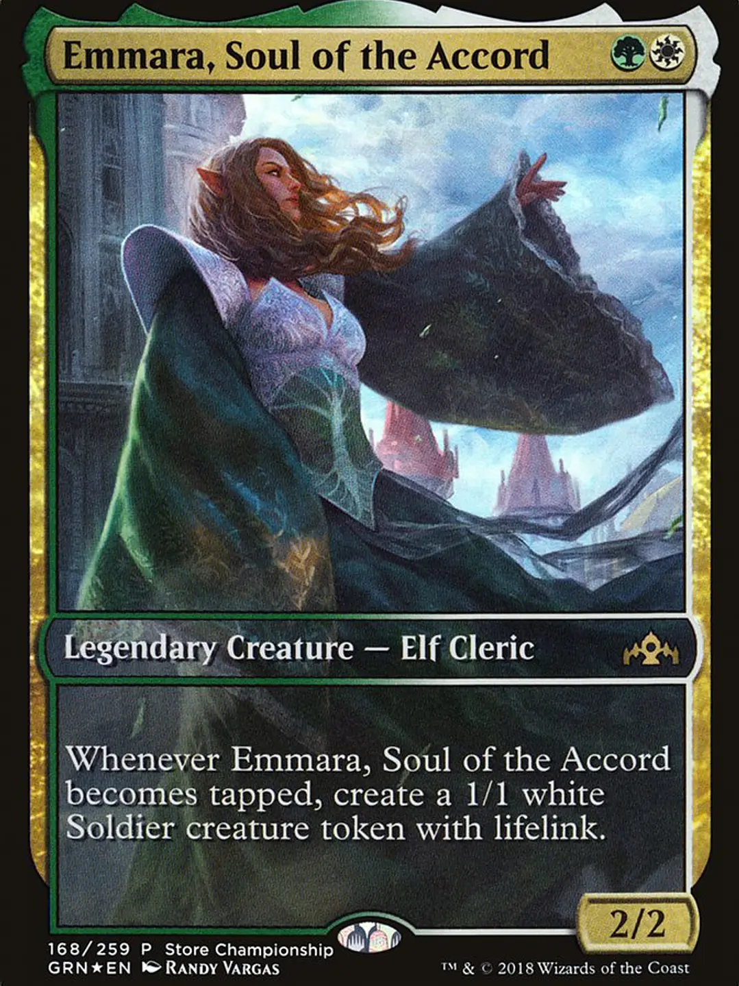 Emmara, Soul of the Accord (Guilds of Ravnica Promos) 1