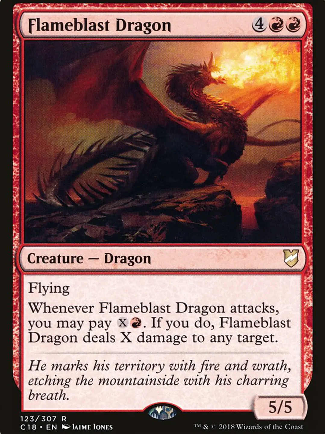 Flameblast Dragon (Commander 2018) 1