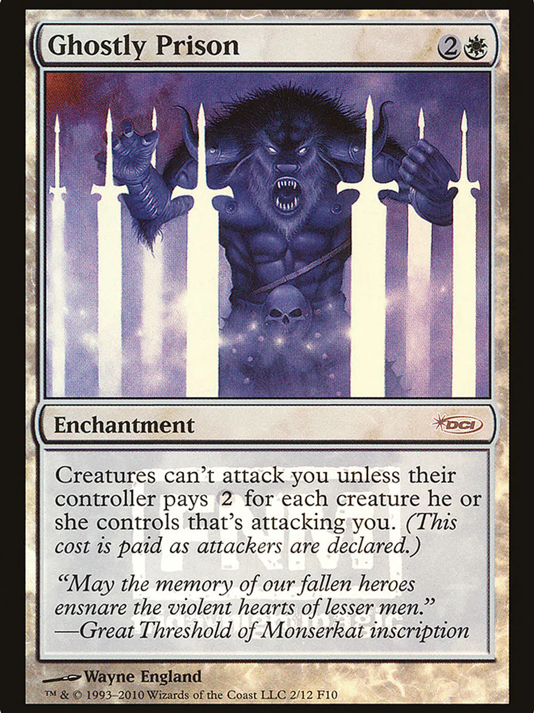 Ghostly Prison (Friday Night Magic 2010) 1