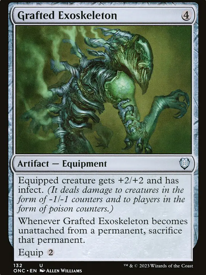 Grafted Exoskeleton (Phyrexia: All Will Be One Commander) 1