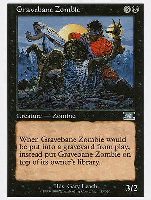 Gravebane Zombie (Classic Sixth Edition)