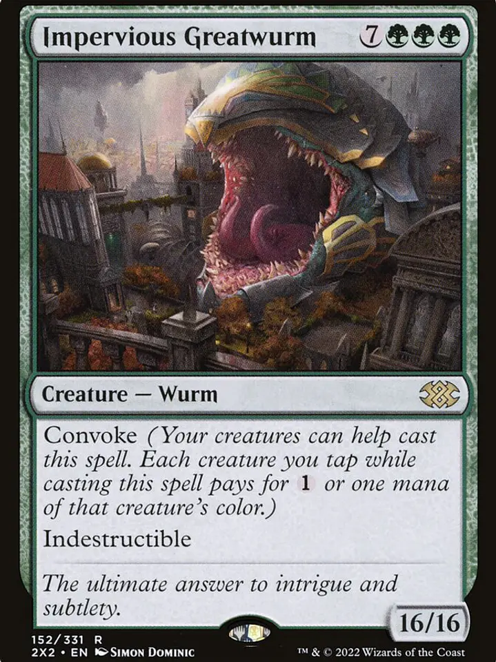 Impervious Greatwurm (Double Masters 2022) 1