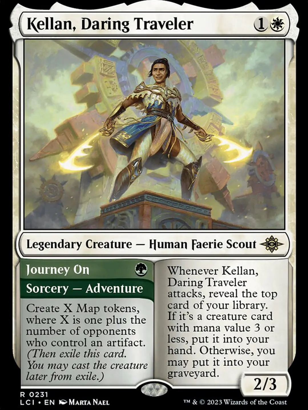 Kellan, Daring Traveler // Journey On (The Lost Caverns of Ixalan) 1