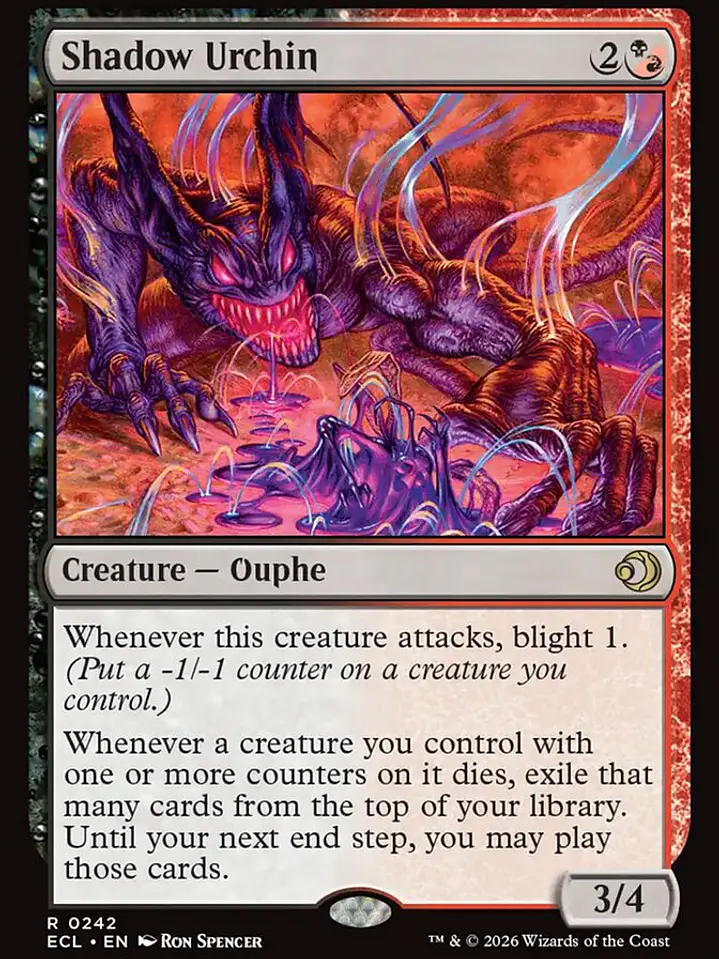 Shadow Urchin (Lorwyn Eclipsed) 1